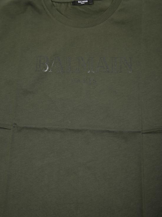 25FW [키즈] 발망 티셔츠 BX8Q81 Z3186 762 GREEN VERDE - BALMAIN