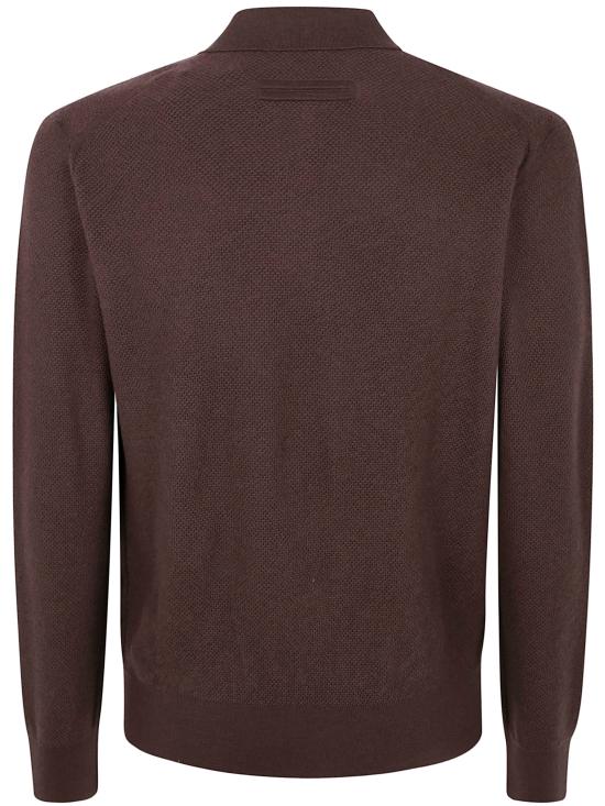 25FW 에르메네질도제냐 폴로 티셔츠 UGK93A2 131 M06 BROWN - ERMENEGILDO ZEGNA