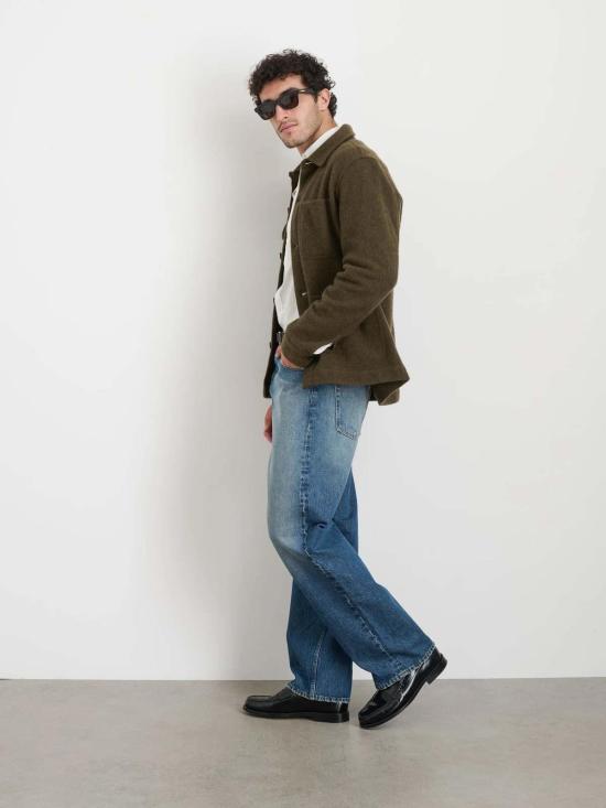  알렉스 밀 자켓 메리노 울 니트 워크 재킷 - ALEX MILL