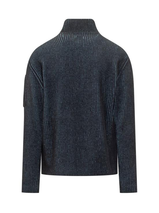 25FW 씨피 컴퍼니 집업 니트 19CMKN257A006170A 815 BLUE - C.P. COMPANY