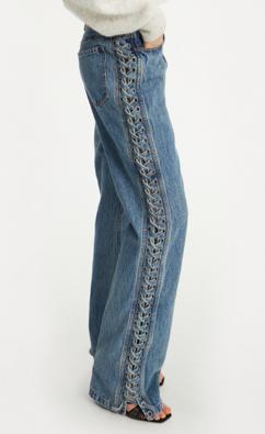 25FW 로테이트 데님 팬츠 114595 3054 BLU - ROTATE