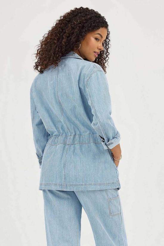  리 데님 자켓 밀터 재킷 미드 레일로드 - LEE