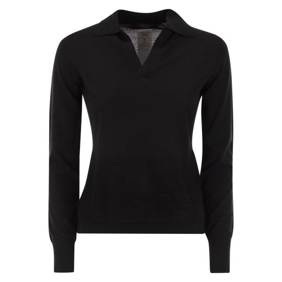 25FW 위켄드막스마라 카파 버진울 스웨터 2525366052600 BLACK