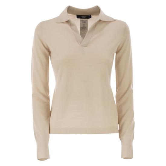 25FW 위켄드막스마라 카파 버진울 스웨터 2525366052600 BEIGE