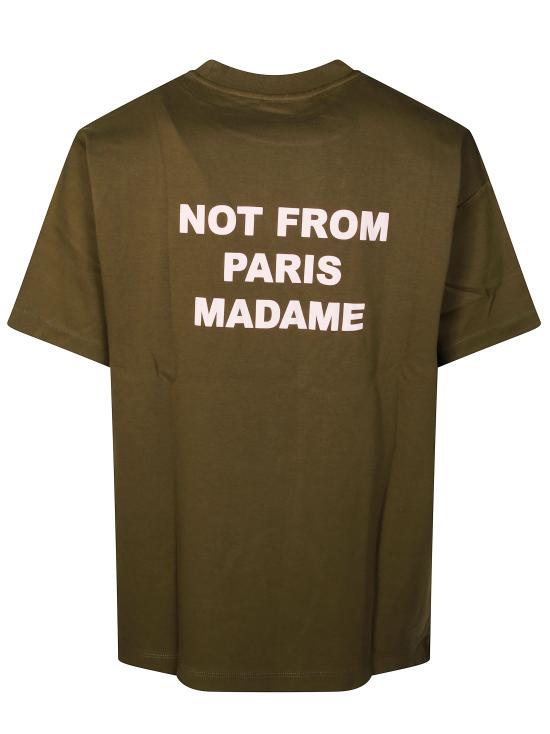 25FW 드롤드무슈 반팔 티셔츠 I TS203 CO002 KK KAKI VERDE - DROLE DE MONSIEUR