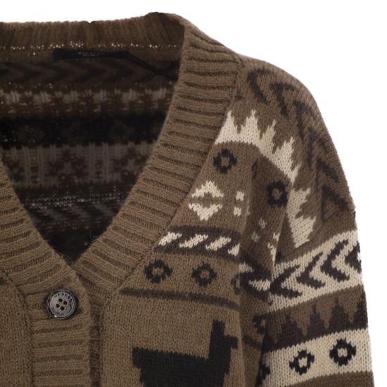 25FW 위켄드막스마라 OVATTA 오바타 아크릴 가디건 2525346092600 CAMEL - WEEKEND MAX MARA