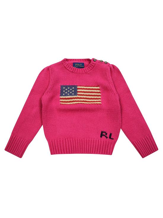 25FW [키즈] 랄프 로렌 가디건 312668609009 PREPPY PINK FUXIA