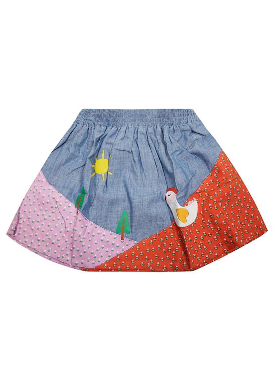 24FW [키즈] 스텔라 맥카트니 스커트 TV7A21 Z016 999 COLORFUL BLU - STELLA MCCARTNEY