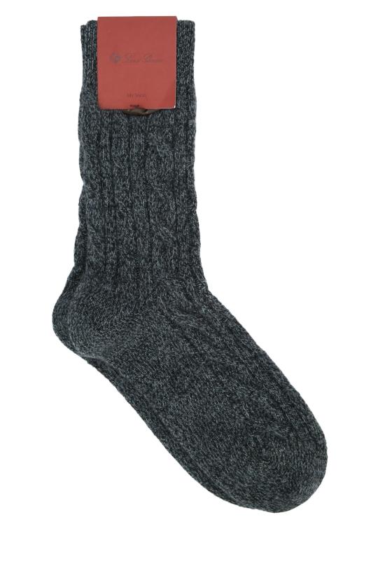 25FW 로로피아나 양말 FAP1851 J1YH DARK ALLEY