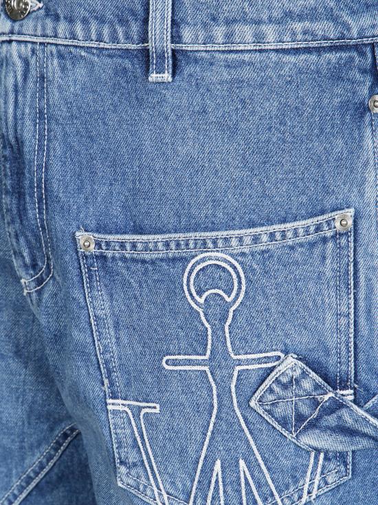 25FW JW앤더슨 트위스트 워크웨어 진 DT0102PG1735 804 BLU - JW ANDERSON