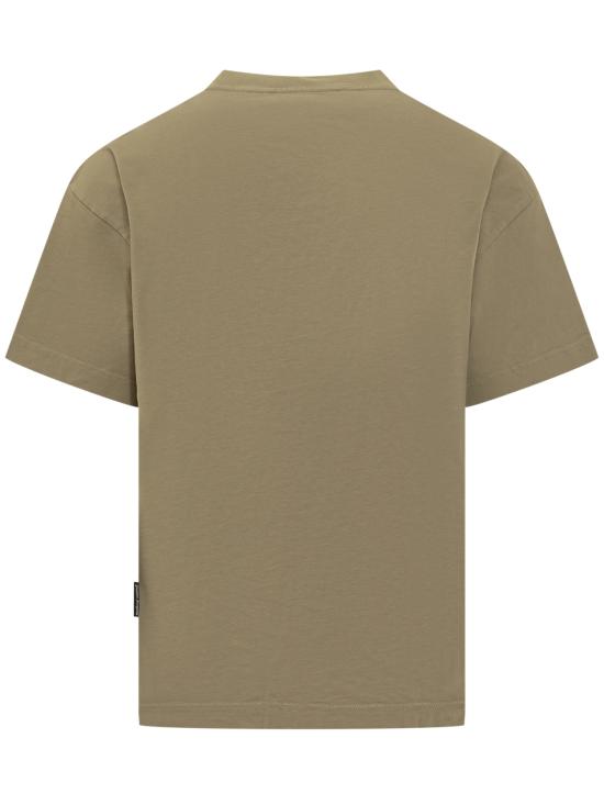 25FW 팜앤젤스 반팔 티셔츠 PMAA109F25JER00A 5860 ARMY GREEN BROWN - PALM ANGELS