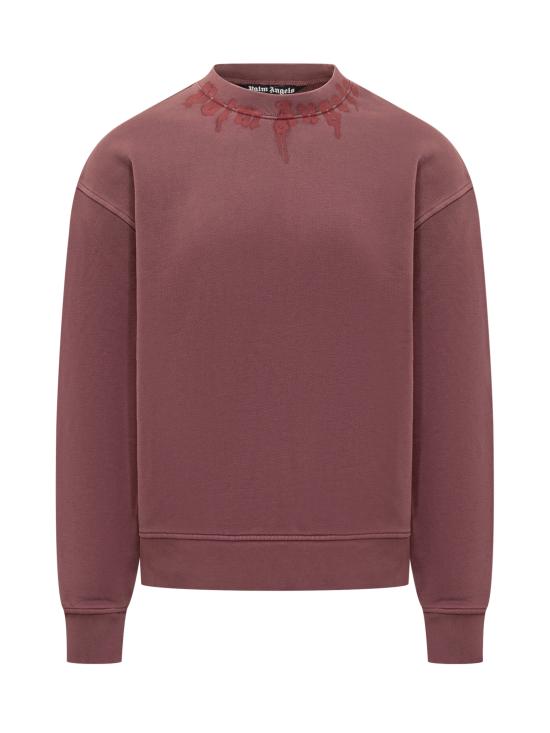 25FW 팜앤젤스 긴팔 티셔츠 PMBA08HF25FLE003 2825 BURGUNDY RED