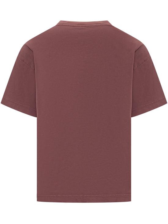 25FW 팜앤젤스 반팔 티셔츠 PMAA109F25JER009 2825 BURGUNDY RED - PALM ANGELS