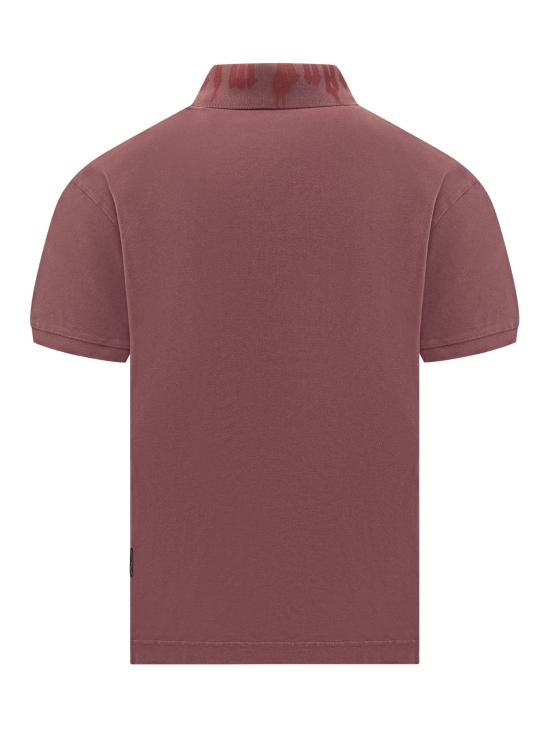 25FW 팜앤젤스 폴로 티셔츠 PMGB02AF25FAB001 2825 BURGUNDY RED - PALM ANGELS