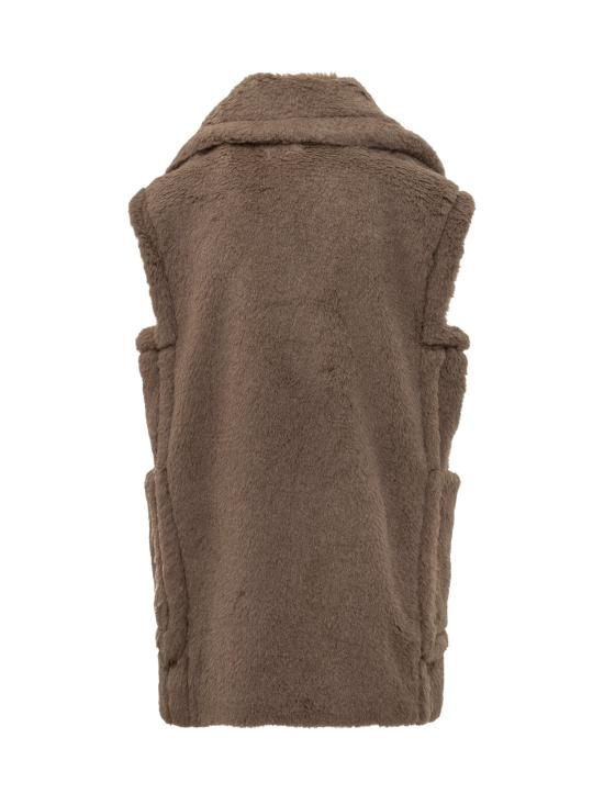 25FW 막스마라 테디 알파카 울 더블브레스트 베스트  2521276253600 004 CACHA SCURO - MAX MARA