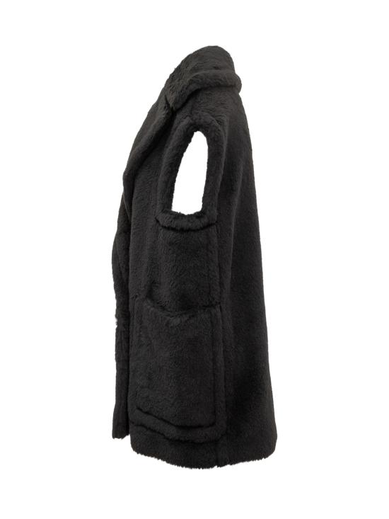 25FW 막스마라 테디 알파카 울 더블브레스트 베스트  2521276253600 008 NERO - MAX MARA