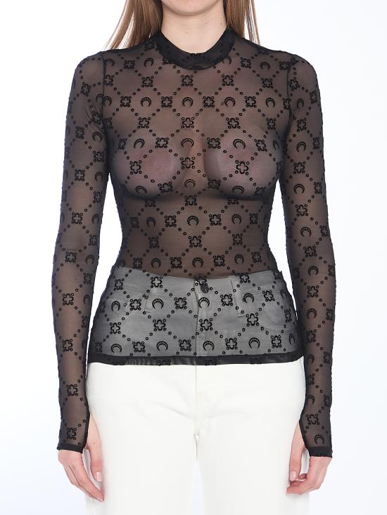 25FW 마린세르 반팔 티셔츠 WTO388AC BLACK