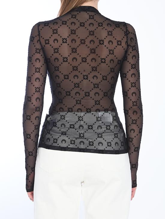 25FW 마린세르 반팔 티셔츠 WTO388AC BLACK - MARINE SERRE