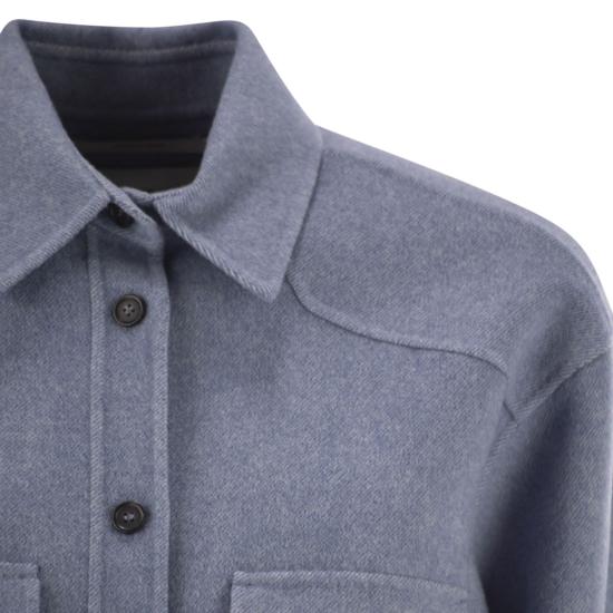 25FW 스포트막스 블라우스/셔츠 2522196023600 LIGHT BLUE - SPORTMAX