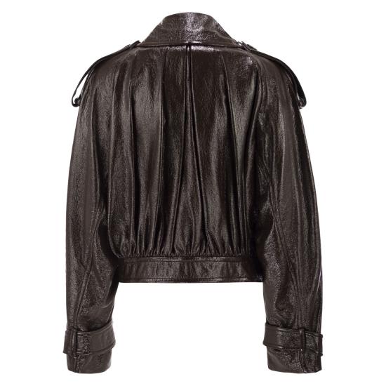 25FW 스포트막스 BETA 베타 에코 레더 자켓 2522086063600 DARK BROWN - SPORTMAX