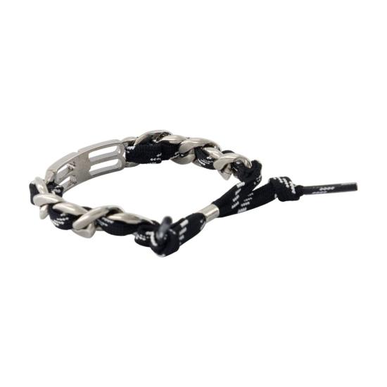 25FW 발렌시아가 팔찌 836434 TZBPI 1766 black - BALENCIAGA