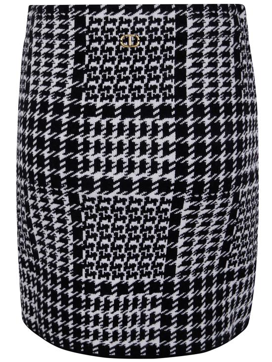 25FW 트윈셋 숏 스커트 252TT3041 12907 SNOW BLACK - TWINSET