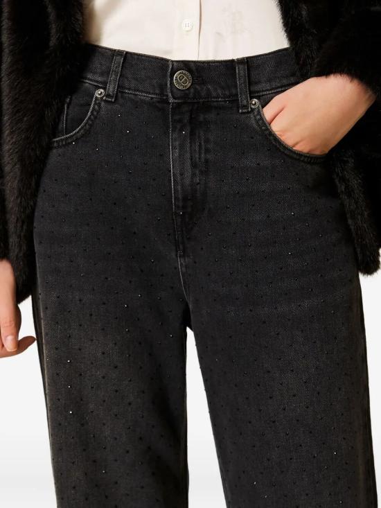 25FW 트윈셋 데님 팬츠 252TT2271 01103 BLACK DENIM - TWINSET