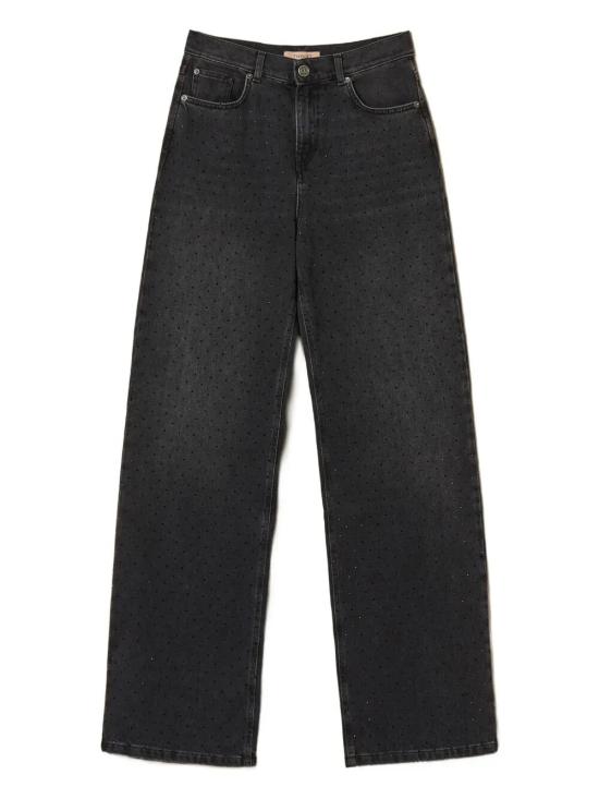 25FW 트윈셋 데님 팬츠 252TT2271 01103 BLACK DENIM - TWINSET