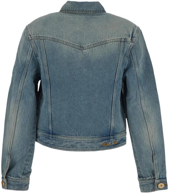  발망 코트 CF1TC130DE046FF BLUE - BALMAIN