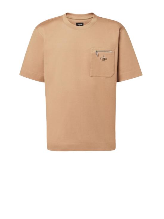 25FW 펜디 반팔 티셔츠 FY0936 ARYRF0QU5 Brown