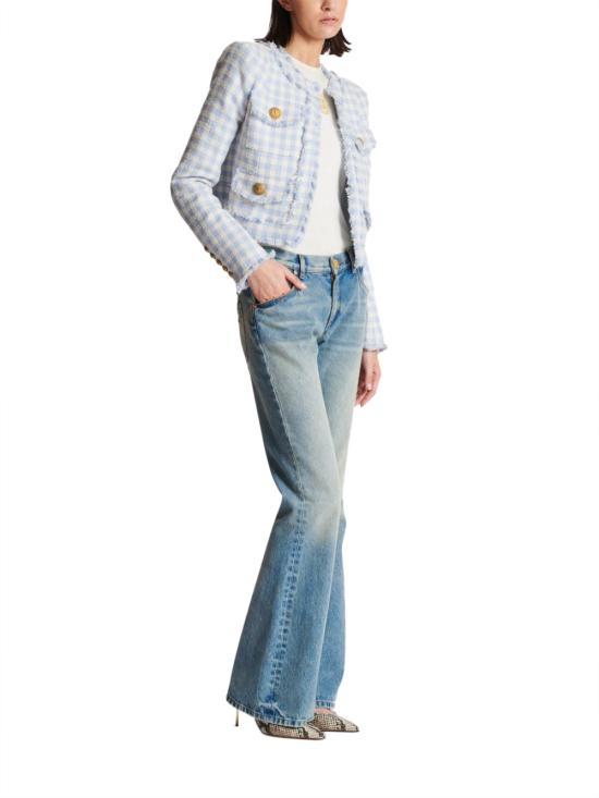  발망 데님 팬츠 CF1MJ120DE046FF BLUE - BALMAIN