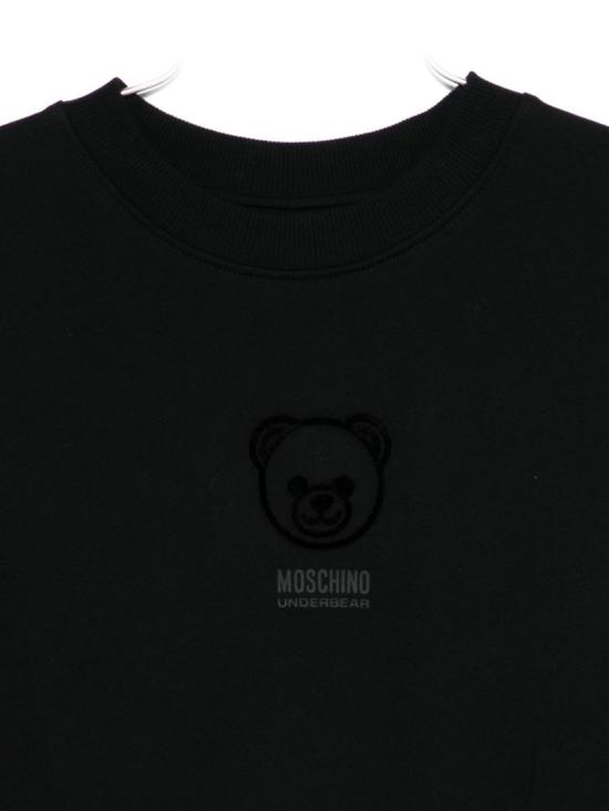25FW 모스키노 긴팔 티셔츠 A1710 Black - MOSCHINO