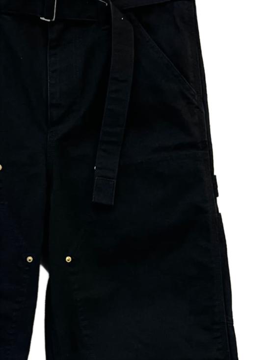 25FW 사카이 X 칼하트 WIP 스트레이트 팬츠 25 00991S 001 Black - SACAI X CARHARTT WIP