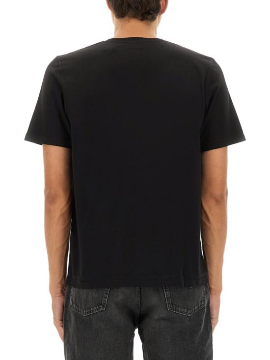  생로랑 반팔 티셔츠 819395 Y2ZJ21000 Black - SAINT LAURENT