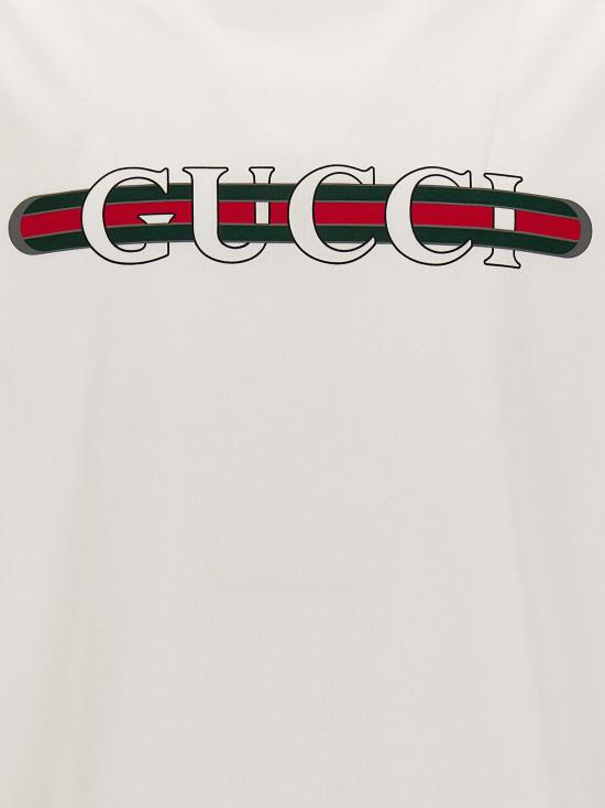 25FW 구찌 프린트 디테일 코튼 저지 티셔츠 784361XJGKB9074 - GUCCI
