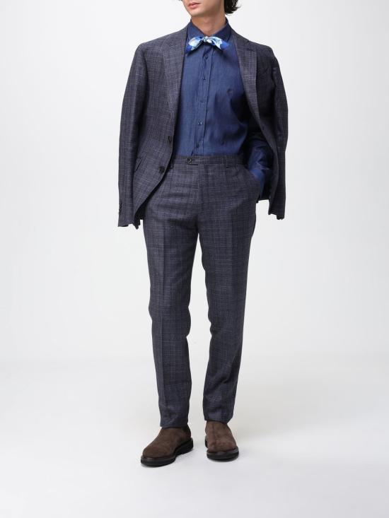 25FW 에트로 셔츠 MRIB000499SA5L9 X0880 Gnawed Blue - ETRO