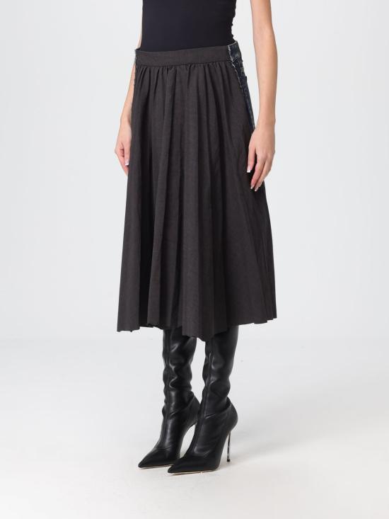 25FW 발렌시아가 롱 스커트 838770TST05 1000 Black - BALENCIAGA