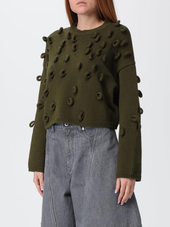 25FW JW앤더슨 스웨터 KW1446YN0417 575 Green - JW ANDERSON