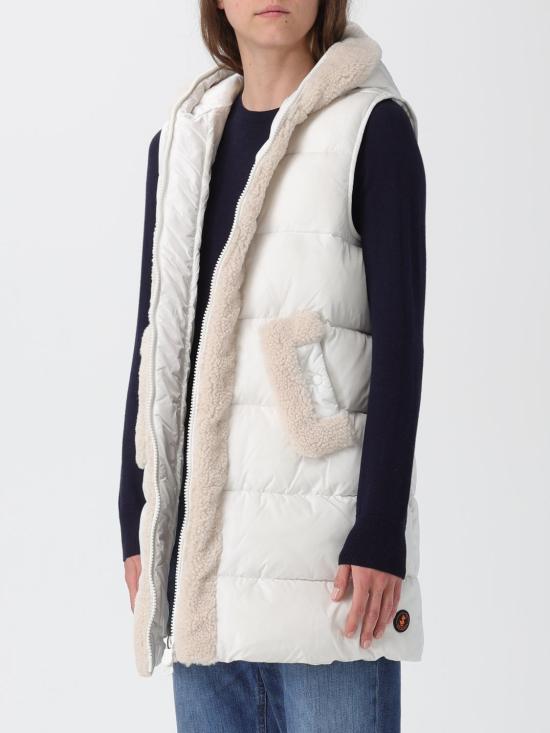 25FW 세이브더덕 베스트 D82494WMEGA21 00002 Yellow Cream - SAVE THE DUCK