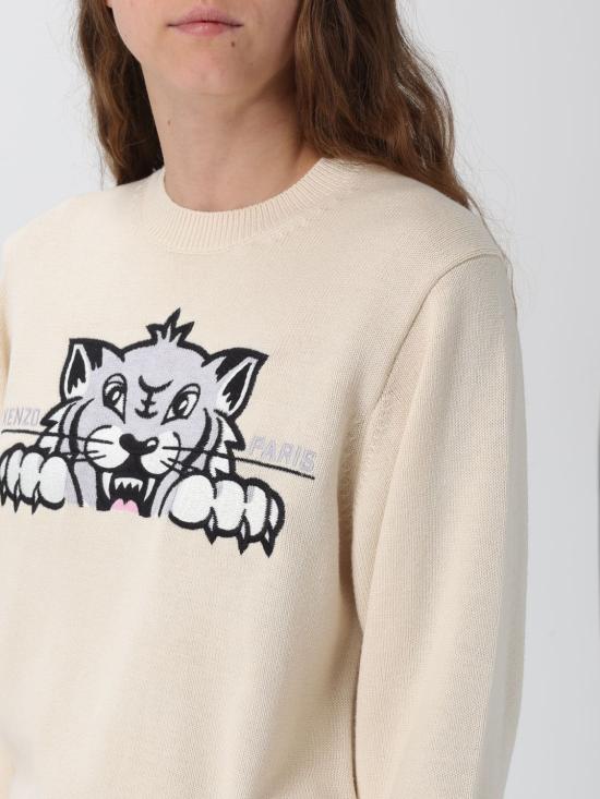 25FW 겐조 스웨터 FF62PU7233LI 02 Beige - KENZO