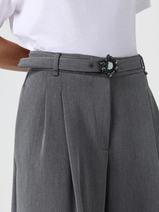 25FW 리우조 스트레이트 팬츠 MF5269TS224 84006 Grey - LIU JO