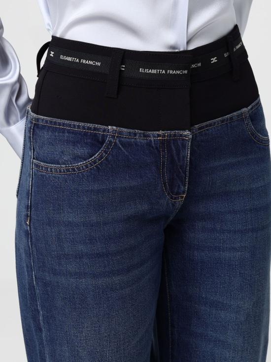 25FW 엘리자베타프랜치 데님 팬츠 PJ10N EI1 Blue - ELISABETTA FRANCHI