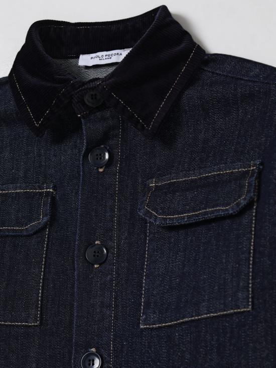 25FW [키즈] 파올로페코라 셔츠 PP4146 BLU Blue - PAOLO PECORA