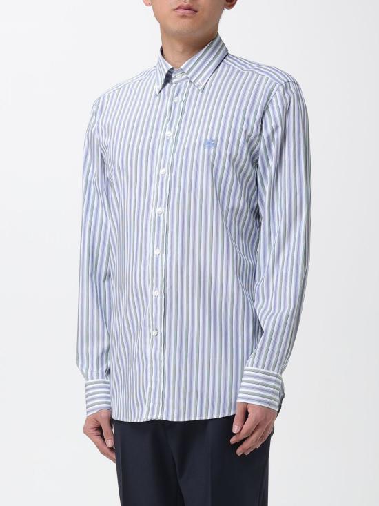 25FW 에트로 긴팔 셔츠 MRIB000499TR578 S9890 Blue - ETRO