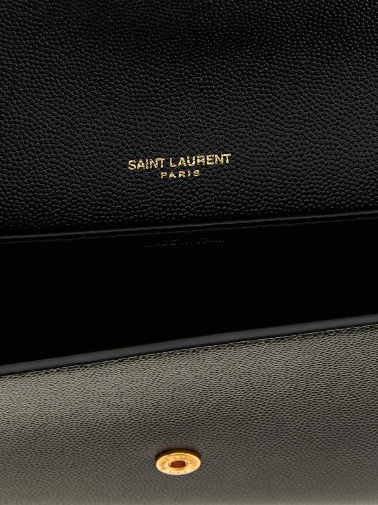 25FW 생로랑 그레인 레더 업타운 체인 지갑 6077881GF0J1000 - SAINT LAURENT