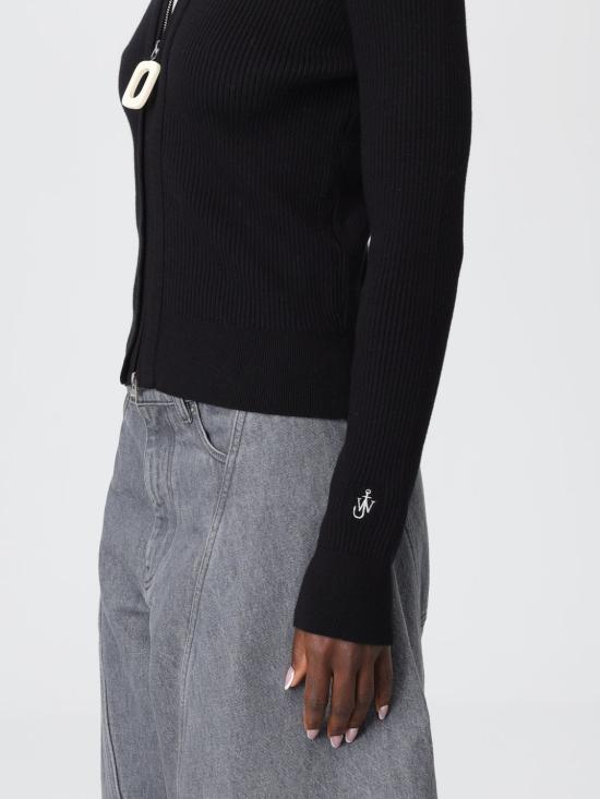 25FW JW앤더슨 스웨터 KW1353YN0398 999 Black - JW ANDERSON