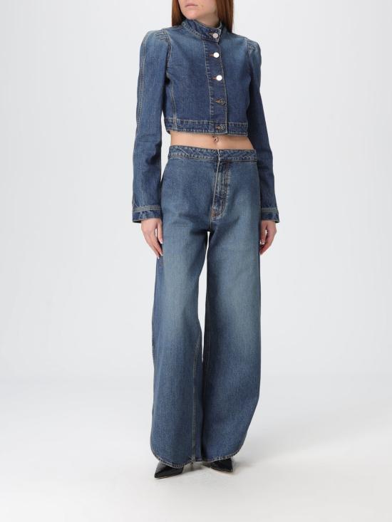 25FW 알라이아 데님 자켓 AA9V1170D007B 517 Blue - ALAIA