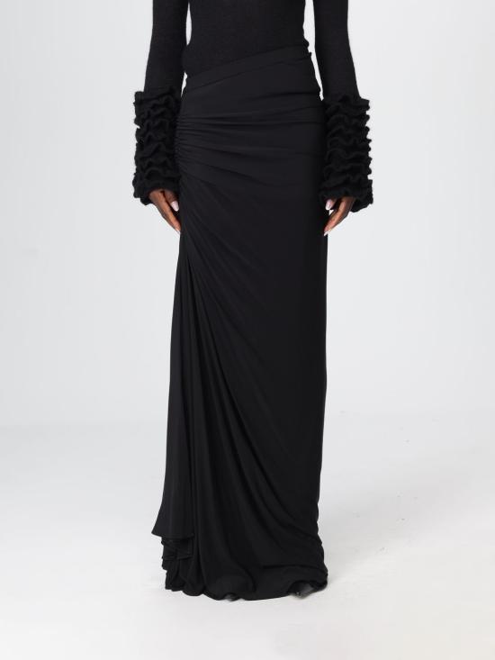 25FW 알라이아 롱 스커트 AA9J2378J050B 995 Black