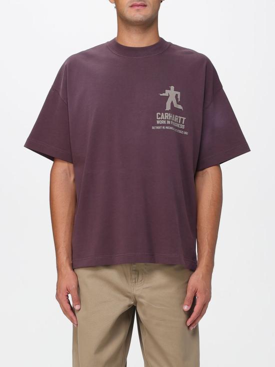 25FW 칼하트 WIP 반팔 티셔츠 I035449 33H4J Brown