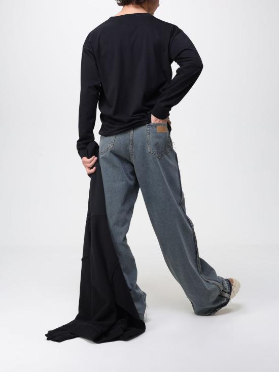 25FW MM6 메종마르지엘라 라지 M 로고 넘버 프린트 스웨트 셔츠 SH0GU0029M25014 900 Black - MM6 MAISON MARGIELA